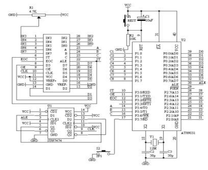 ADC0809应用电路原理图-+电子元器件基础知识-+21IC中国电子网